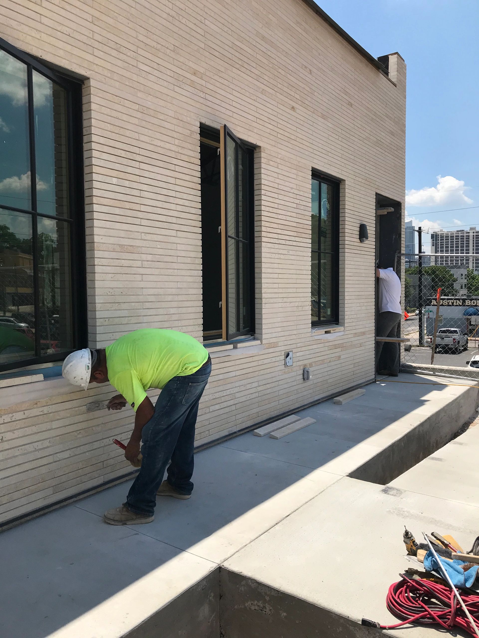 Austincommon brick project – commercial building facade