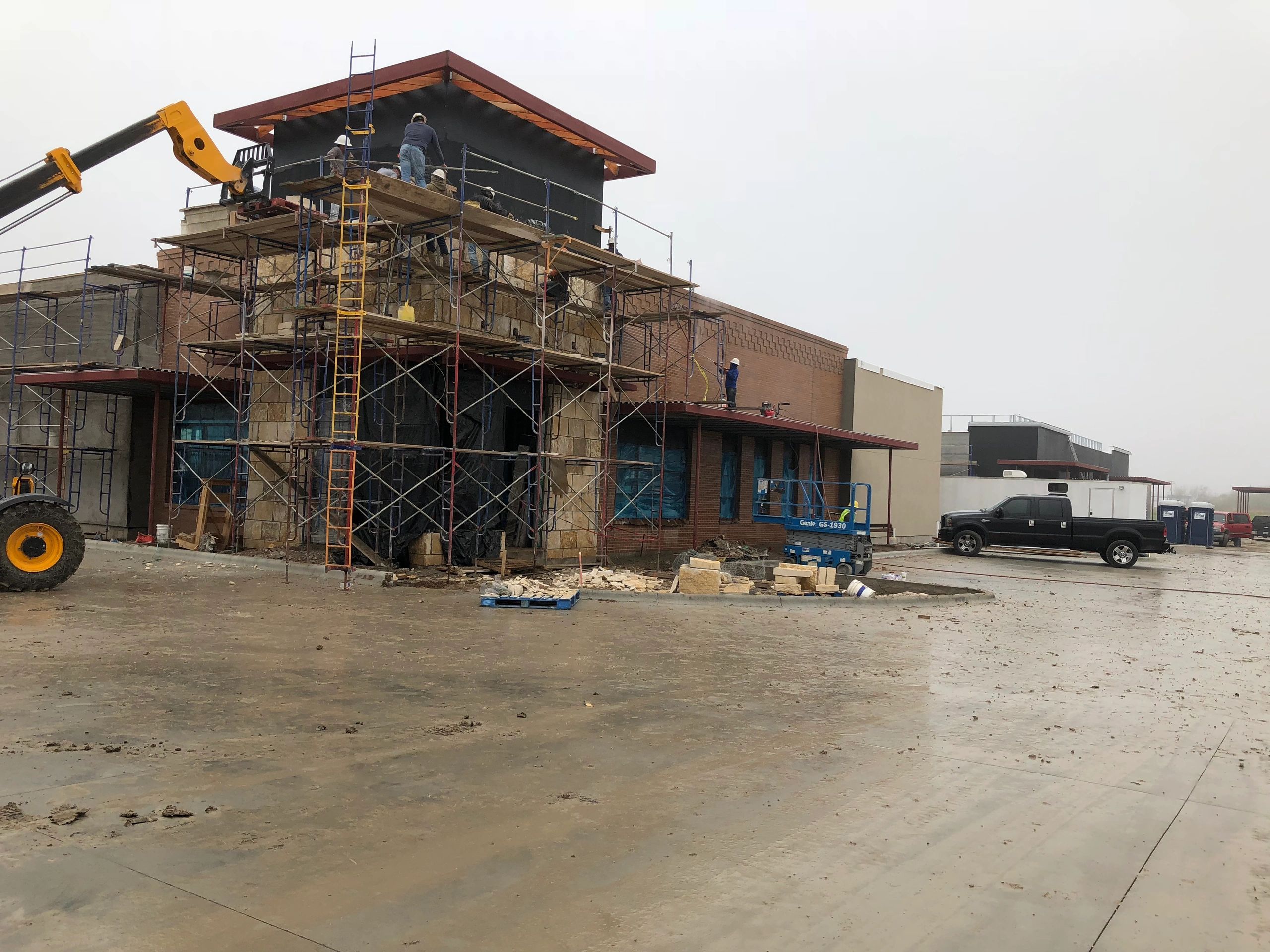 Austincommon brick project – exterior stone work